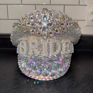 Rhinestone Bride Hat
